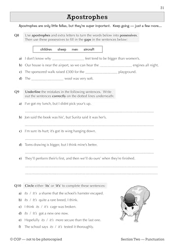 CGP Books - Spelling, Punctuation and Grammar for KS3 - Workbook - Pap image 9