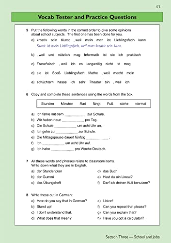 Revise for German GCSE : KS3 German Complete revision & practice - Pap image 7