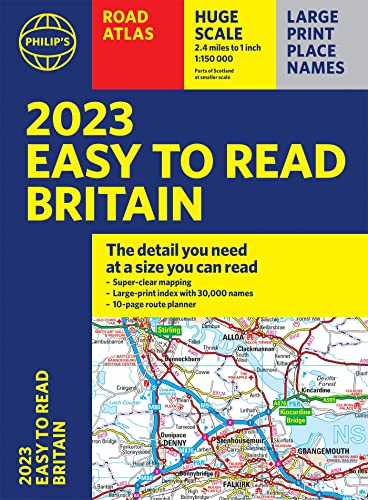 Philip's Maps - 2023 Philip's Easy to Read Road Atlas Britain image 1