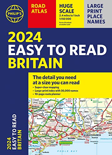 Philip's Maps - 2024 Philip's Easy to Read Britian Road Atlas image 1