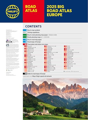 Philip's Maps - 2025 Philip's Big Road Atlas of Europe : (A3 S image 2