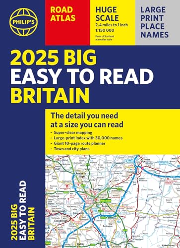 Philip's Maps - 2025 Philip's Big Easy to Read Britain Road At image 1