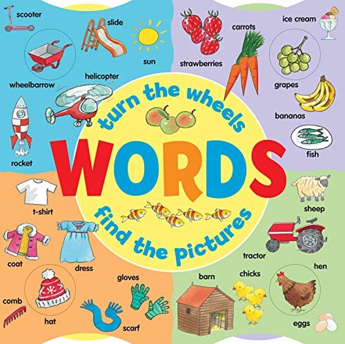 Lewis Jan - Words: Turn the Wheels - Find the Pictures - Hardback image 1