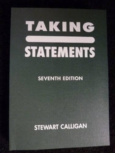 Stewart Calligan - Taking Statements - Paperback image 1