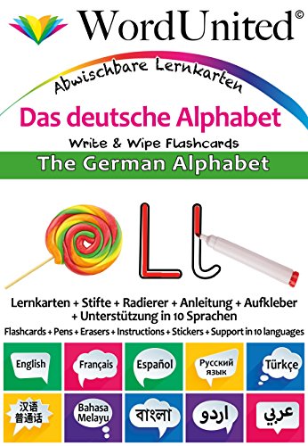 German Alphabet : Write & Wipe Flashcards - Map image 1
