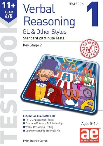 Dr Stephen C Curran - 11+ Verbal Reasoning Year 4/5 GL & Other Styles image 1