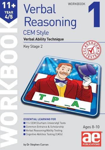 Autumn McMahon - 11+ Verbal Reasoning Year 4/5 CEM Style Workbook 1 : image 1