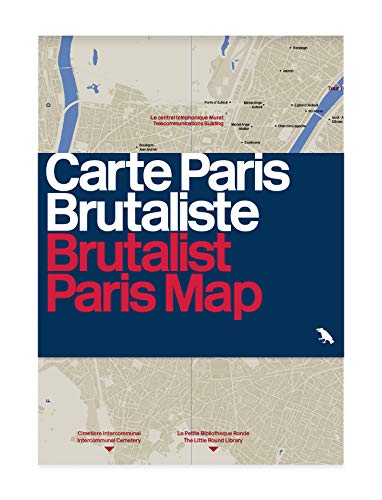 Robin Wilson - Brutalist Paris Map - Map image 1