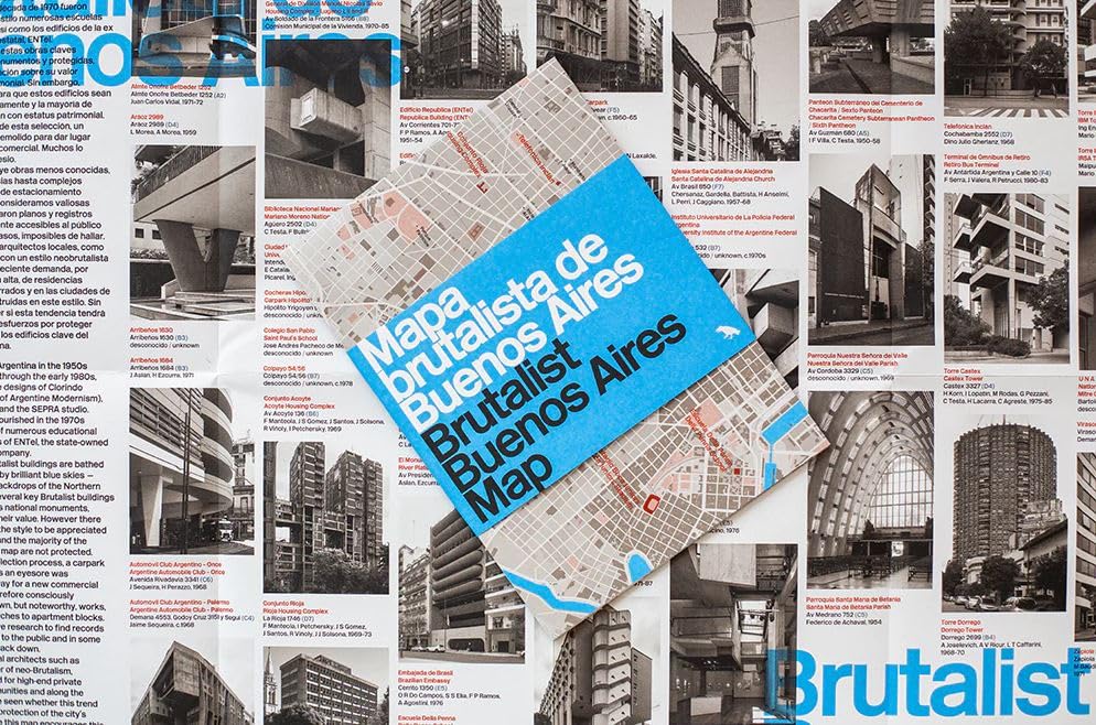 Vanessa Bell - Brutalist Buenos Aires Map / Mapa brutalista de Buenos image 3