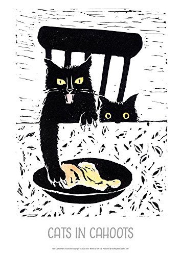 Cats in Cahoots - Jo Cox Poster - Jigsaw Puzzle image 1