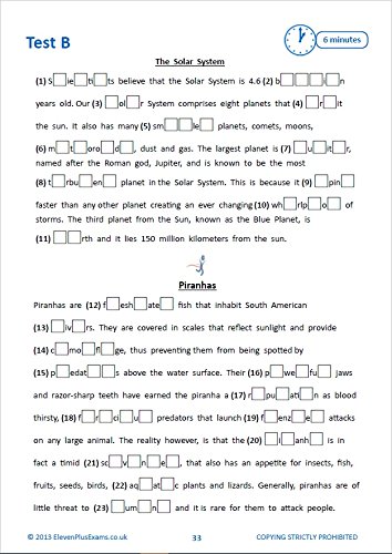 11+ Essentials Verbal Reasoning: Cloze Tests Book 1 - Paperback image 6