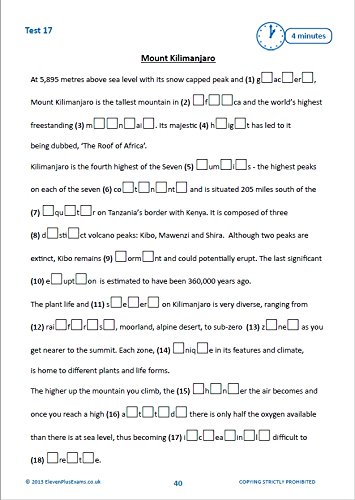 11+ Essentials Verbal Reasoning: Cloze Tests Book 2 - Paperback image 6