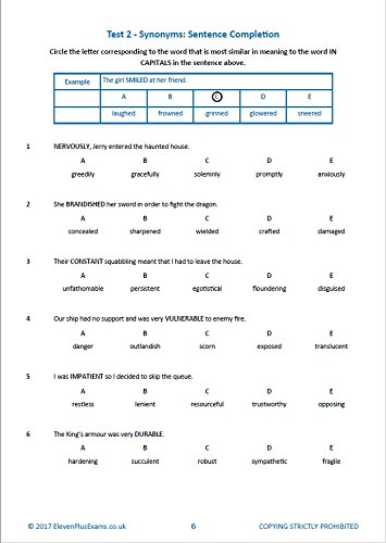11+ Essentials Verbal Reasoning: Vocabulary Book 3 - Paperback image 5