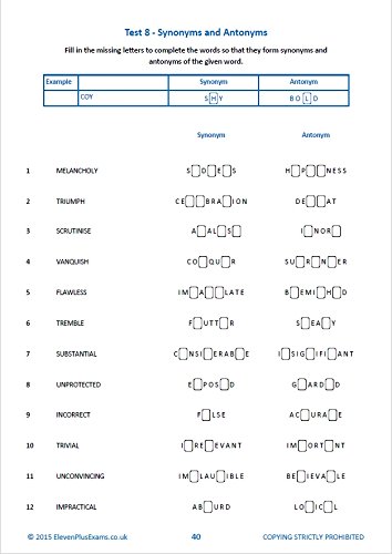 11+ Essentials Verbal Reasoning: Vocabulary, Spelling & Grammar Book 1 image 7