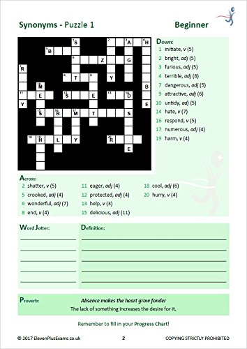 11+ Puzzles Vocabulary Puzzles Book 1 - Paperback image 6