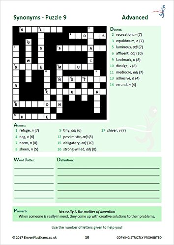 11+ Puzzles Vocabulary Puzzles Book 1 - Paperback image 7