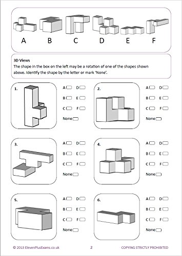 11+ Essentials - 3-D Non-verbal Reasoning Book 1 (First Past the Post) image 5