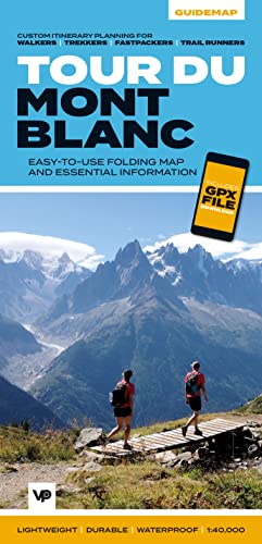 Tour du Mont Blanc : Easy-to-use folding map and essential information image 1