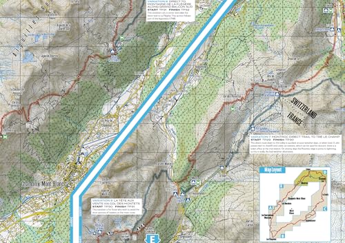 Tour du Mont Blanc : Easy-to-use folding map and essential information image 2