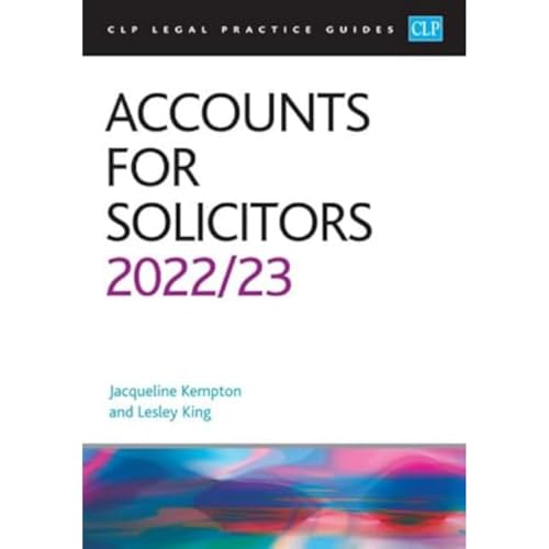 Kempton - Accounts for Solicitors 2022/2023 : Legal Practice Course Gu image 1