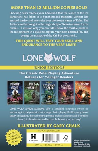 Joe Dever - Caverns of Kalte (Junior Edition) : Lone Wolf #3 - Paperba image 2