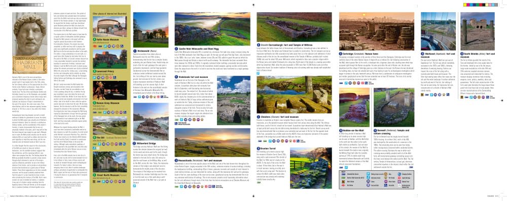 Paul Frodsham - Hadrian's Wall - Visitor Map and Guide : An illust image 3