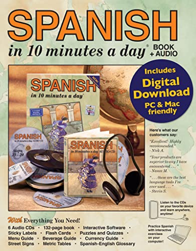 Kristine K. Kershul - SPANISH in 10 Minutes a Day (R) Audio CD - Hardb image 1