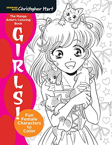 Christopher Hart - Manga Artist's Coloring Book: Girls! : Fun Fema image 1