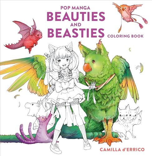 Camilla D'Errico - Pop Manga Beauties and Beasties Coloring Book - image 1