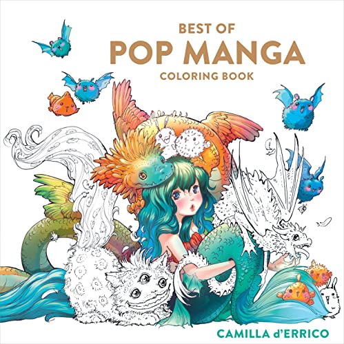 Camilla D'Errico - Best of Pop Manga Coloring Book - Paperback image 1