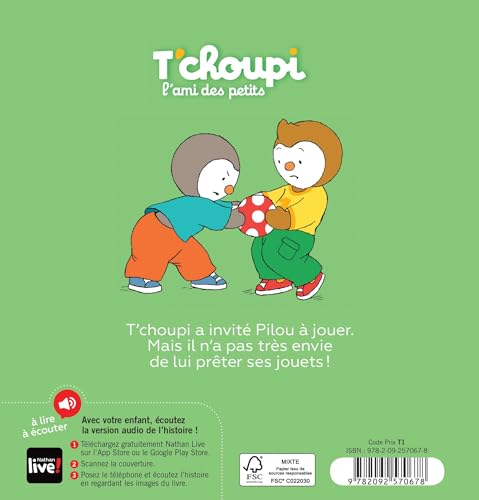 Thierry Courtin - T'choupi : T'choupi ne veut pas preter - Pap image 2