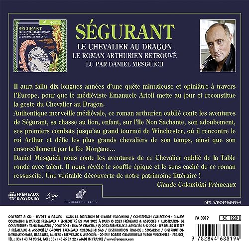 LU PAR DANIEL MESGUI - SÉGURANT LE CHEVALIER AU DRAGON - LE ROMAN ARTH image 3