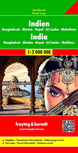 India - Bangladesh - Bhutan - Nepal - Sri Lanka - Maldives Road Map 1: image 1