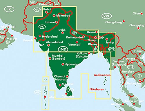 India - Bangladesh - Bhutan - Nepal - Sri Lanka - Maldives Road Map 1: image 3