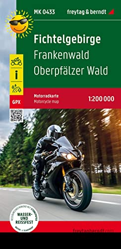 Fichtelgebirge, motorcycle map 1:200,000, freytag & berndt - Map image 1