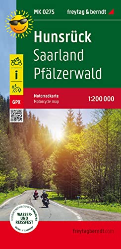 Freytag Berndt - Hunsruck - Saarland - Pfalzerwald, MotorCycle map 1:2 image 1