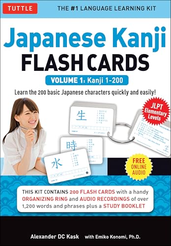 Emiko Konomi - Japanese Kanji Flash Cards Kit Volume 1 : Kanji 1-200: image 1