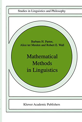 Robert E. Wall - Mathematical Methods in Linguistics : 30 - Hardback image 1