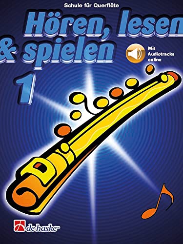 Hoeren, Lesen & Spielen 1 Querfloete : Schule fur QuerfloeTe - Paperba image 1