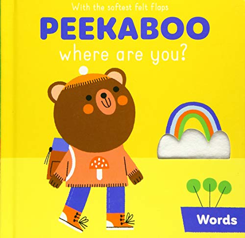 PEEKABOO WHERE ARE YOU WORDS - Hardback image 1