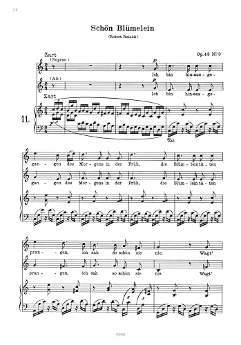 Robert Schumann - 34 Duets for 2 Voices and Piano (German Language) - image 3