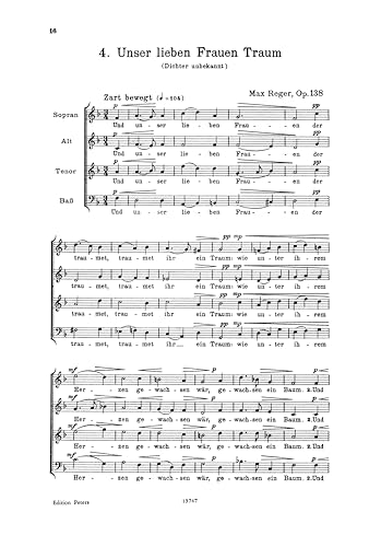 Max Reger - 8 Geistliche Gesange Op.138 (Eight Sacred Songs, Op. 138) image 3