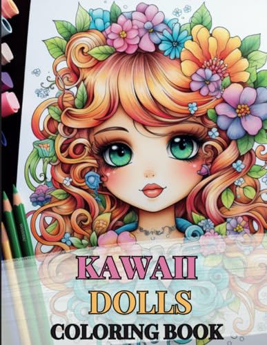 Kawaii Doll Coloring Book: Unleash Creativity with 42 Unique Kawaii Girl Icon Designs