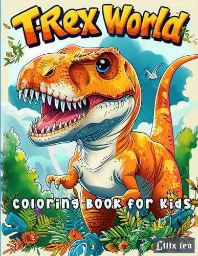 T-REX  World Coloring book For Kids