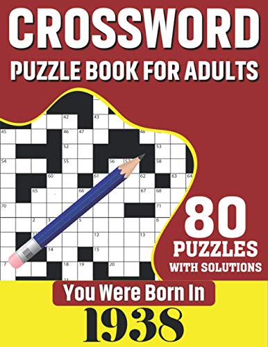Publication - You Were Born In 1938: Crossword Puzzle Book For Adults image 1