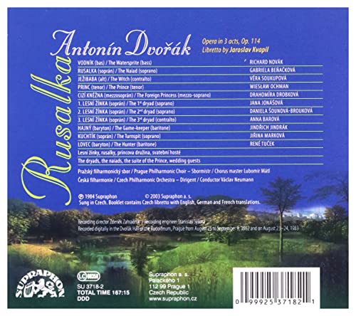 Antonin Dvorak - Rusalka - CD image 2