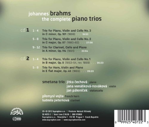 Ludmila Peterkova - Johannes Brahms: The Complete Piano Trios - CD image 2