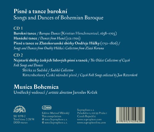 Various Composers - Songs and Dances of Bohemian Baroque - CD image 2