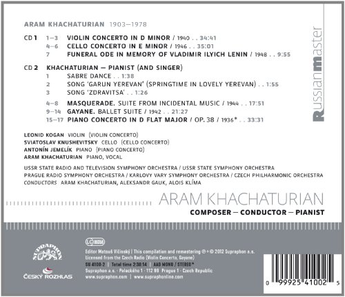Aram Khatchaturian - Composer - Conductor - Pianist - CD image 2
