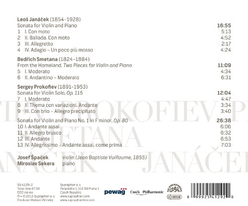 Leos Janacek - Josef Spacek: Prokofiev/Smetana/Janacek - CD image 2